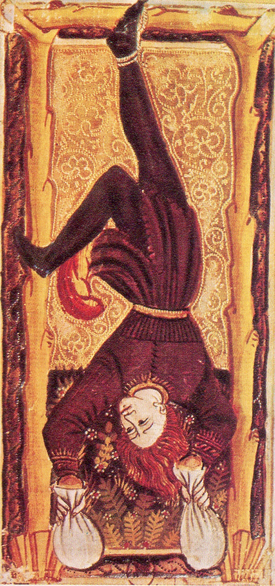 The Hanged Man - supposedly from the oldest-known Tarot pack