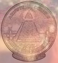 The Great Seal of the United States with Red-haired Woman